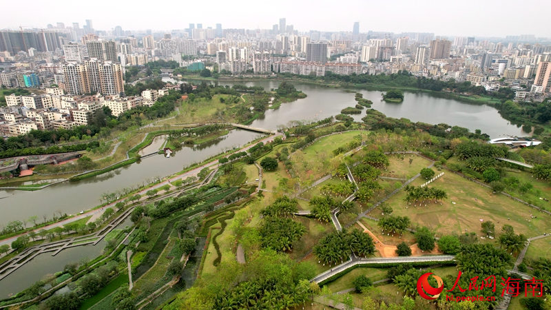 美舍河鳳翔濕地公園。人民網(wǎng) 孟凡盛攝