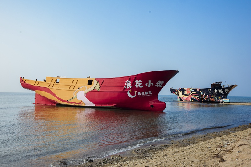 東英鎮(zhèn)扶提船歌項(xiàng)目。臨高縣東英鎮(zhèn)供圖